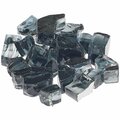 Terasu Garden Supplies 0.5 in. Vesper Crushed Reflective Fire Glass TE2842312